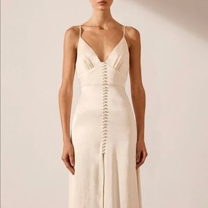 LA LUNE SHONA JOY DRESS IN CREAM NEW WITH TAGS